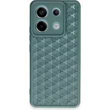 Esplendor Newface Xiaomi Redmi Note 13 Pro 5g Kılıf Petek Silikon Kapak - Koyu Yeşil