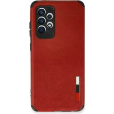 Esplendor Newface Samsung Galaxy A72 Kılıf Loop Deri Silikon - Kırmızı