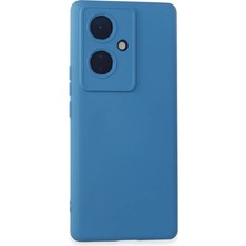 Esplendor Newface Vivo V29 Lite Kılıf Nano Içi Kadife Silikon - Mavi