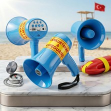 UltraMint Yüksek Güçlü 50W Can Kurtaran El Megafonu, Güçlü Ses ve Dayanıklılık