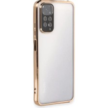 Esplendor Newface Xiaomi Redmi Note 11 Kılıf Razer Lensli Silikon - Gold