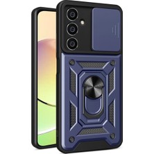 Esplendor Newface Samsung Galaxy A25 5g Kılıf Pars Lens Yüzüklü Silikon - Lacivert