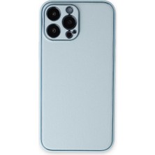 Esplendor Newface Apple iPhone 14 Pro Kılıf Coco Deri Silikon Kapak - Sky Blue