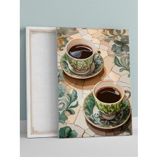 Hype Store Coffee Bloom, Kahve Çiçeği, Dijital Sanat Mutfak Kanvas Tablo - Tuval Tablo