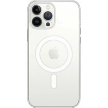 Esplendor Newface Apple iPhone 14 Pro Kılıf Magneticsafe Şeffaf Silikon - Şeffaf
