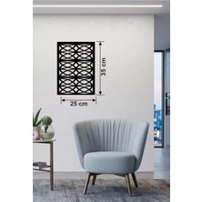 Esplendor Selçuklu Yıldızı Temalı Ahşap Duvar Tablosu - 25X35 cm Lazer Kesim Dekoratif Pano