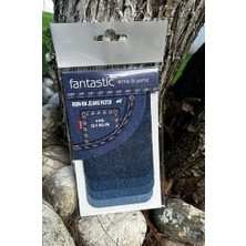 SDT Group 4'lü Paket Ütü ile Yapışan Kot Patch Kot Yaması, Onarım Denim, Jeans (Koyu Mavi)