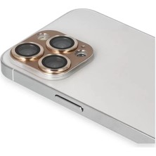 Esplendor Newface Apple iPhone 13 Pro Max Pers Alüminyum Kamera Lens - Gold