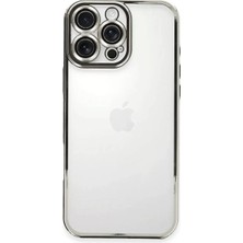 Esplendor Newface Apple iPhone 16 Pro Max Kılıf Razer Lensli Silikon - Gümüş