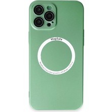 Esplendor Newface Apple iPhone 12 Pro Kılıf Jack Magneticsafe Lens Silikon - Yeşil