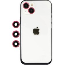 Esplendor Newface Apple iPhone 14 Shine Kamera Lens - Kırmızı