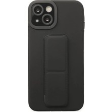 Esplendor Newface Apple iPhone 14 Plus Kılıf Mega Standlı Silikon - Siyah