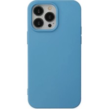 Esplendor Newface Apple iPhone 14 Pro Kılıf Nano Içi Kadife Silikon - Mavi