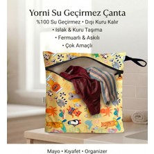 UltraMint Su Geçirmez, Fermuarlı, Makinede Yıkanabilir Çok Amaçlı Çanta