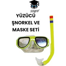 UltraMint Su Sporları Için Konforlu Yüzücü Maske ve Şnorkel Seti