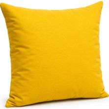 NB Tex Özel Seri Kare Sarı Dekoratif Kırlent Yastık 45X45