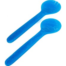 Cora Home Riva Blue 2'li Servis Seti 28 cm