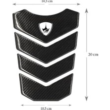 Tank Pad, Ducati, Mv Agusto Ile Uyumlu Tank Pad, Kaydırmaz Motosiket Tank Padi, Dayanıklı Motosiklet Yakıt Tankı Koruma. GC02 (Karbon)