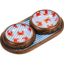 Cora Home Mare 2'li Sunum Seti 26 cm
