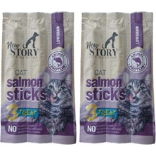 New Somon Balık Etli Stick Yumuşak Kedi Ödül Maması 3'lü Paket 5 Gram x 3 Adet 2li Paket