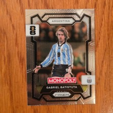 Panini Prizm Monopoly Gabriel Batistuta No. 4 Lisanlı Oyun Kartları - Silver