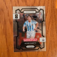 Panini Prizm Monopoly Javier Zanetti No. 5 Lisanlı Oyun Kartları - Silver