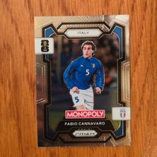 Panini Prizm Monopoly Fabio Cannavaro No. 36 Lisanlı Oyun Kartları - Silver