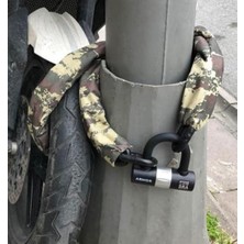 Armor 714 Military Serisi Çelik Zincir 1.80 mt 14 mm U Motosiklet Kilidi