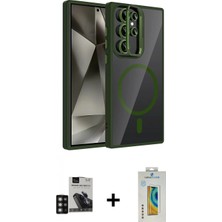 Pileli Store Pilelistore™ Galaxy S24 Ultra Kılıf Yadigar Asil Koleksiyonu - Siyah Polymer Nano Ekran Koruyucu + Pvd Metal Kamera Lens - Dnmr