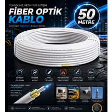 1x1 Fiber Optik Kablo Bina Içi Obk 50 Metre Beyaz