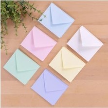Minik Zarf Seti, 7x9 cm 30 Adet (Açık Sarı-Su Yeşili-Açık Mavi-Krem-Lila-Açık Pembe)