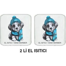 Ikiadet Mavi Bereli Köpek Cep Sobası,el Isıtıcı,sıcak Su Torbası Pvc 10X9,5CM