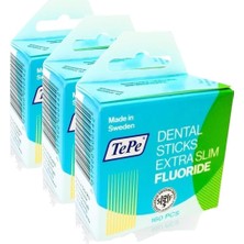 Dental Stick Kürdan X-Slim Bırch Florit (Yeşil) (3 Paketi)