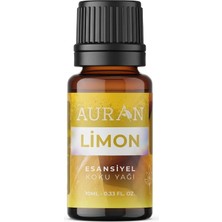 Auran Limon Saf Esansiyel Uçucu Yağ Buhurdanlık Yağı Difüzör Esansı Aromaterapi Ortam Koku Küre Yağı 10ML