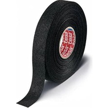 Tesa Tüylü Bant Polyester Bez Kablo Sarma Bandı 19 mm x 15 Metre Siyah