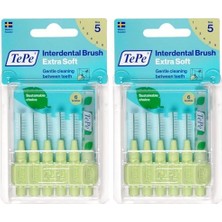 Blister X-Soft 0.7 mm - Yeşil Diş Arayüz Fırçası (1x 6 Adet) (2 Paketi)