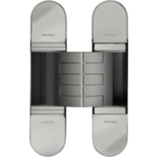 Gizli Menteşe 130X30 mm Parlak Nikel Renk Tek Ebat HG107HT01 Pn