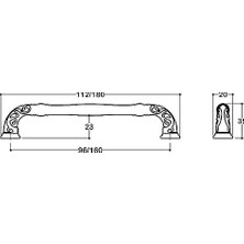 Altın Rengi 160 mm Klasik Kulp