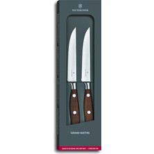 2 7.7240.2W Büyük Maitre Tırtıklı Steak Bıçak Seti Siyah Seti