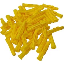 12350 Plastik Dübel Sarı (100 Adet)(Roket Dübel 10 MM)(100'LÜ 10 Mm)