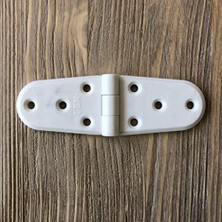 Plastik Oval Menteşe 11CM (2 Adet) Beyaz