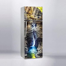 Buzdolabı Kaplama Dolap Kaplama Etiketi Şelale 3D