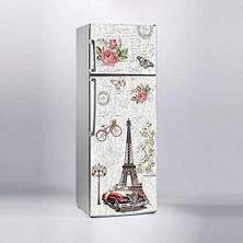 Buzdolabı Kaplama Dolap Kaplama Etiketi Paris Çizim
