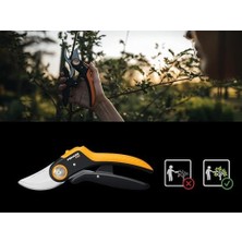 Bahçe Makası Plus, Powerlever, P721, Taze Dallar ve Çalılar Için, Yapışmaz Kaplama, Paslanmaz Çelik Bıçaklar, Uzunluk: 21 Cm, Siyah/turuncu, 1057170