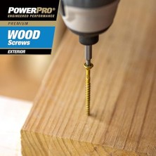 Power Pro 48616 Ahşap Vidalar, 10 x 4-1/2 Inç, Premium Dış Mekan Güverte Vidaları, Paslanmaya Dayanıklı, Epoksi Kaplı Bronz, 5 Lb Küvet, 237 Adet