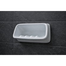 Eca Serel Seramik Gömme Tip 15CMX8CM Katı Sabunluk  Üç (3) Adet