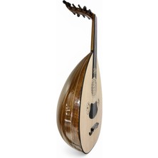 Bade Müzik Profesyonel Ud Ceviz Tekne, Ladin Kapak, Uzun Motifli Abanoz Klavye, Abanoz Burgu