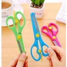 3'lü Çocuk Sanat ve El Işi Seti - Keskin Olmayan Güvenli Uçlu Okul Öncesi Makası - Kağıt Kesme Için Ergonomik Renkli Tasarım
