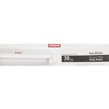 Bas&kes Streç Film Kesme Aparatı, 30 cm x 30 M, Beyaz