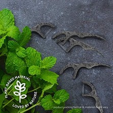 The Humble Co. Kömür ve Naneli Kürdanlı Diş Ipi 50 Adet 1 Paket